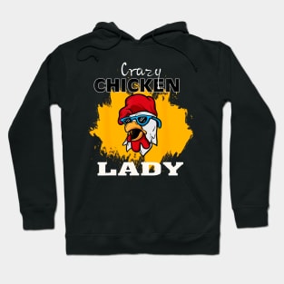 Crazy Chicken Lady Chicken Hoodie